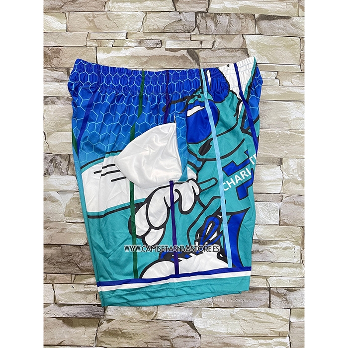 Pantalone Charlotte Hornets Mitchell & Ness Big Face Verde